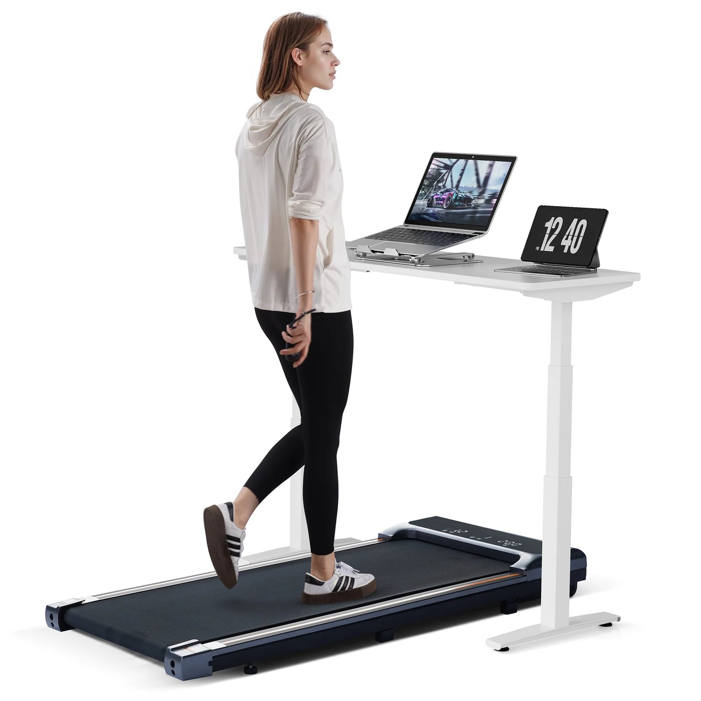 Lightweight 2 in 1 Exercise Treadmill 